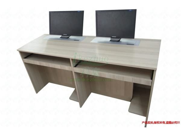 雙人位電動(dòng)液晶屏升降電腦桌K-16